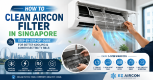 How to Clean Aircon Filter in Singapore: Step-by-Step Guide for Better Cooling and Lower Energy Bills